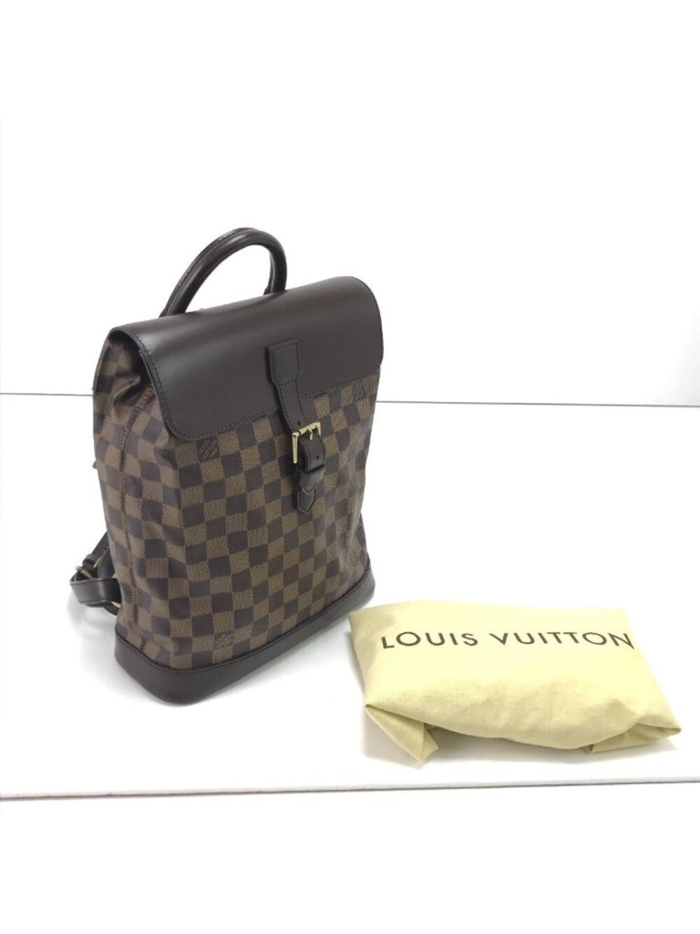 Louis Vuitton Backpack Damier Jean Soho Brown